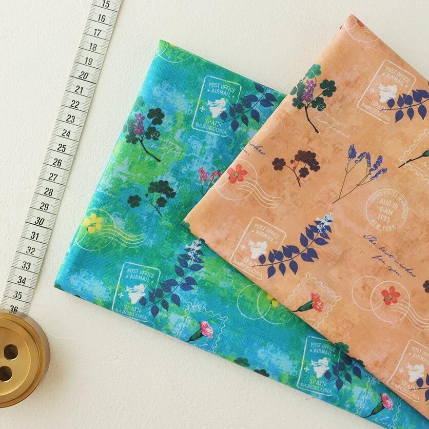 oshibana（モカ）花柄- 布・生地の通販サイト：nunocoto fabric