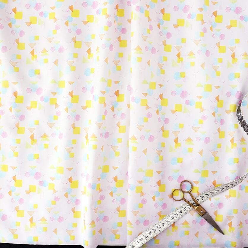 ♡まるしかく様♡ 布見本 まる、さんかく、しかく 幾何学模様- 布・生地の通販サイト：nunocoto