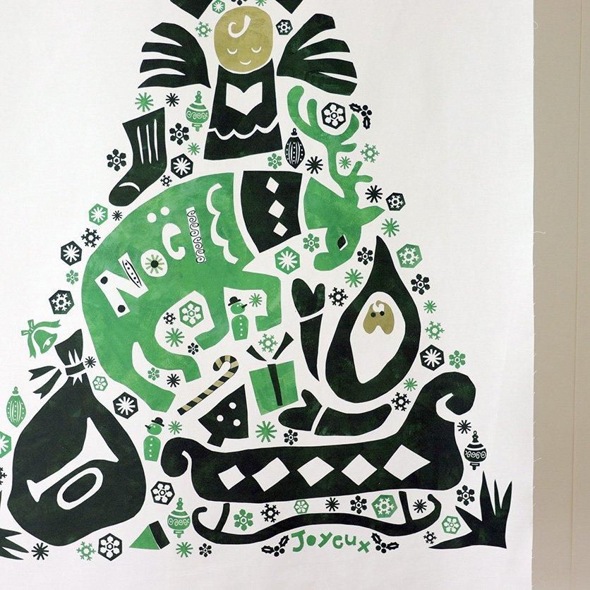 クリスマスツリータペストリー（小）：さこももみ【B】 Christmas with