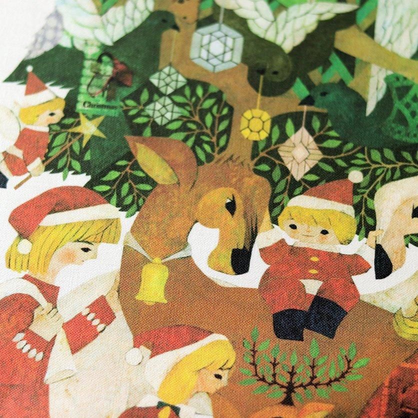 クリスマスツリータペストリー（小）：福田利之【B】 サンタクロースの