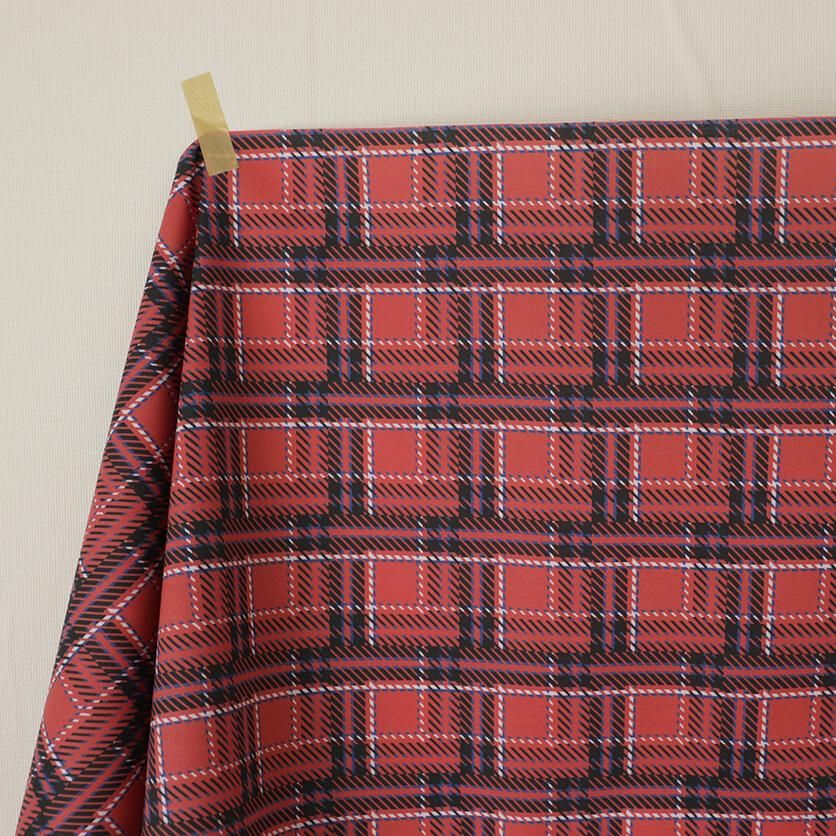 タータンチェック 大人の秋色（グリーン）チェック柄- 布・生地