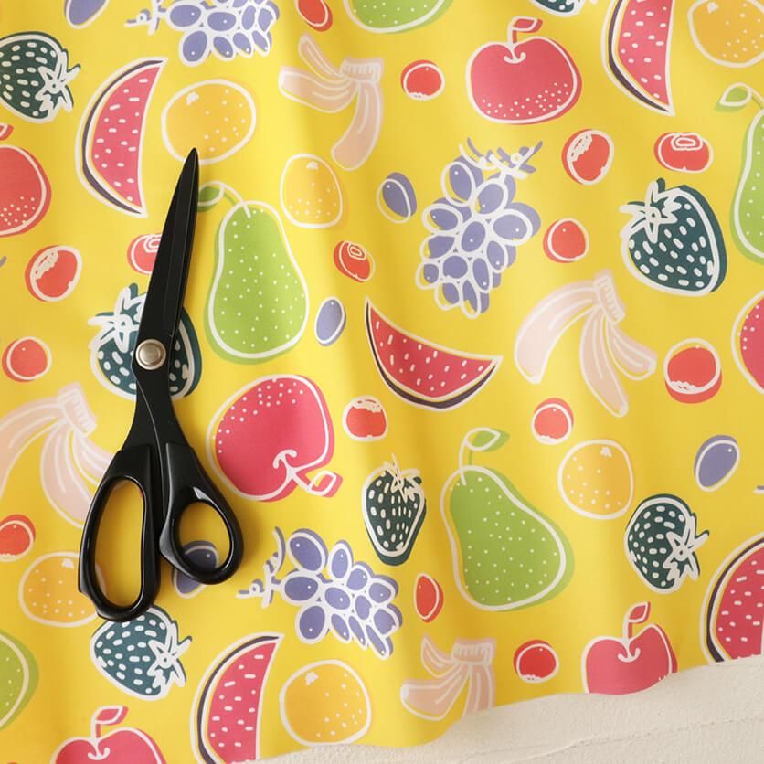 Tutti Frutti（Yellow）フルーツ柄- 布・生地の通販サイト：nunocoto