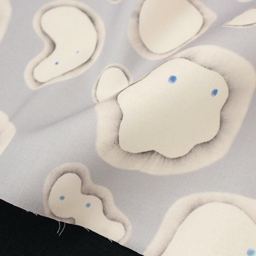 【ぬこ様オーダーページ】 モノクロおばけ おばけ柄- 布・生地の通販サイト：nunocoto fabric