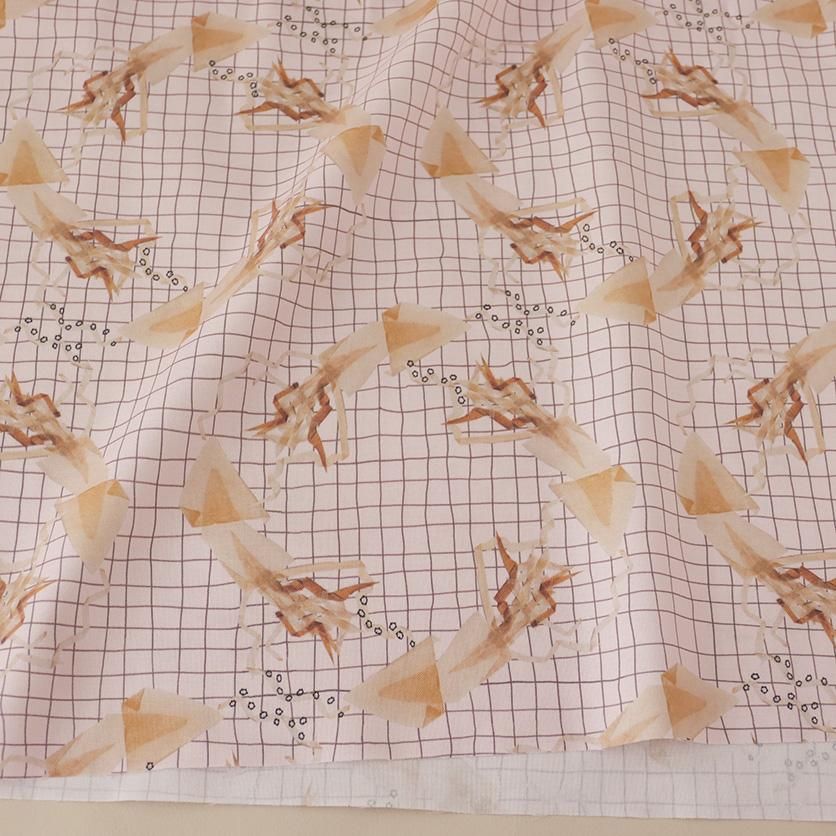 ハンドメイドうめ するめ（ピンクベージュ）- 布・生地の通販サイト：nunocoto fabric