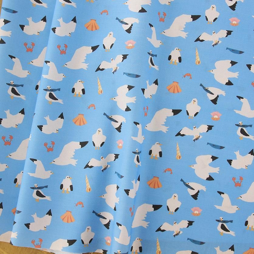 カモメ 鳥柄- 布・生地の通販サイト：nunocoto fabric