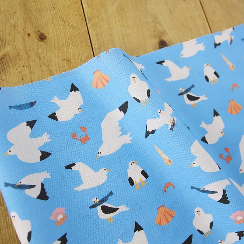 ハンドメイドとも カモメ 鳥柄- 布・生地の通販サイト：nunocoto fabric