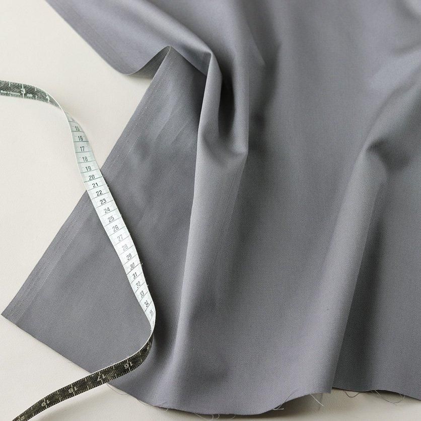 コットンツイル（スチールグレー・無地）