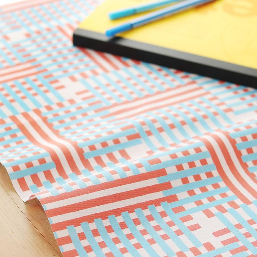 ⭐️オーダーお受付用　確認用生地一部 ⑱ ⭐️ きほんの布セット ウィンドウチェック 25cm×20cm 7色セット