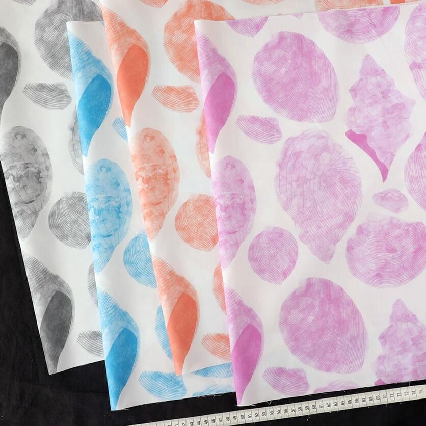 shell（ピンクオレンジ）- 布・生地の通販サイト：nunocoto fabric