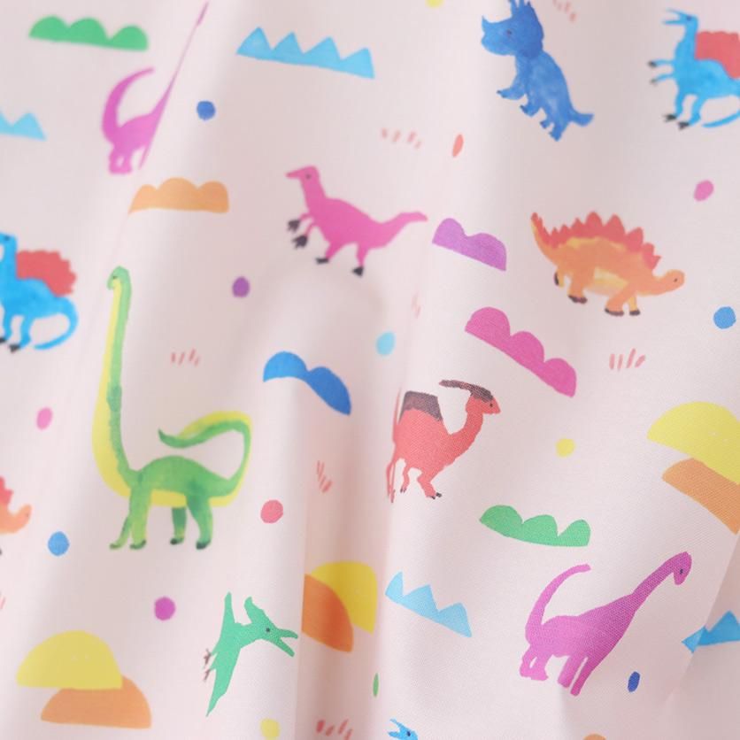 新発売 NOSSHI NOSSHI（ピンクベージュ）恐竜柄- 布・生地の通販サイト 手提げ・レッスンバッグ・入園グッズ