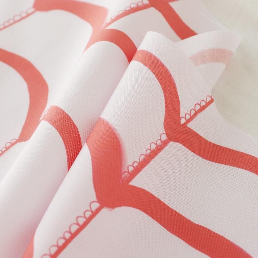 フリルチェック（あか）- 布・生地の通販サイト：nunocoto fabric