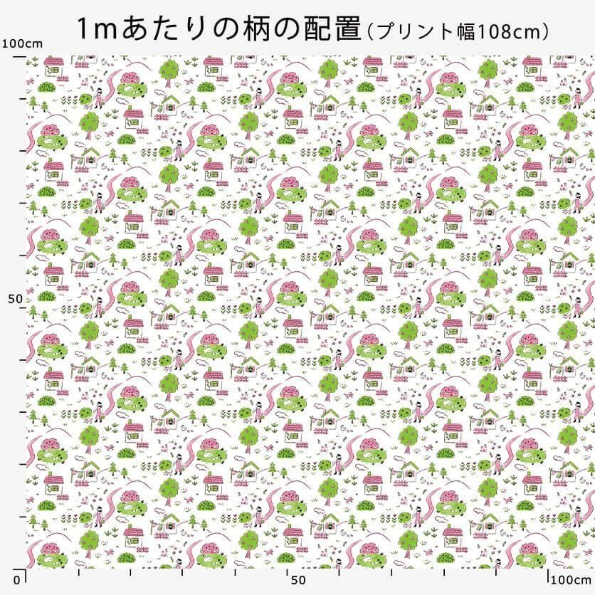 うららかおさんぽ（グレー）動物柄- 布・生地の通販サイト