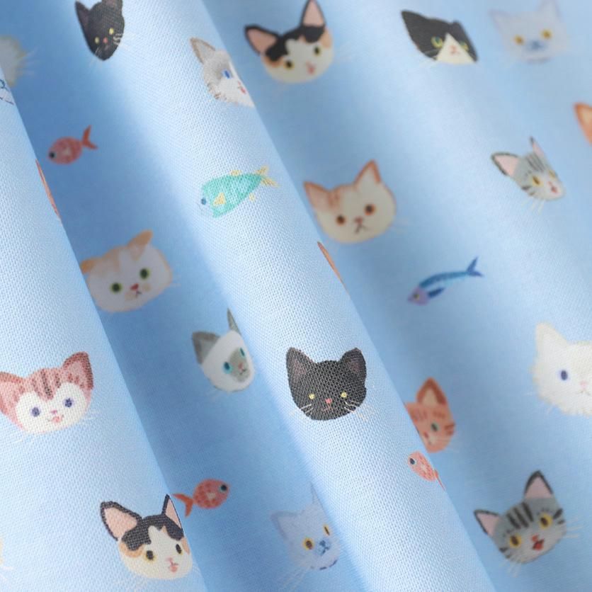 猫（ねこ・ネコ）柄の布・生地 | nunocoto fabric