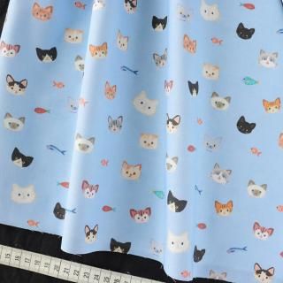 猫（ねこ・ネコ）柄の布・生地 | nunocoto fabric