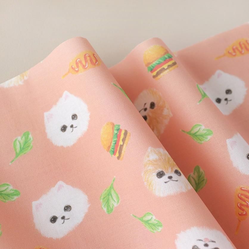 あやぽんぬ　花柄犬のフローラちゃん　薄ピンク あやぽんぬ 花柄犬のフローラちゃん 薄ピンク あやぽんぬ 花柄犬