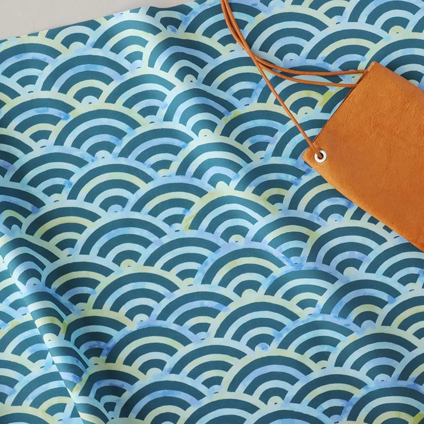 青波 青海波（波間）幾何学模様- 布・生地の通販サイト：nunocoto fabric