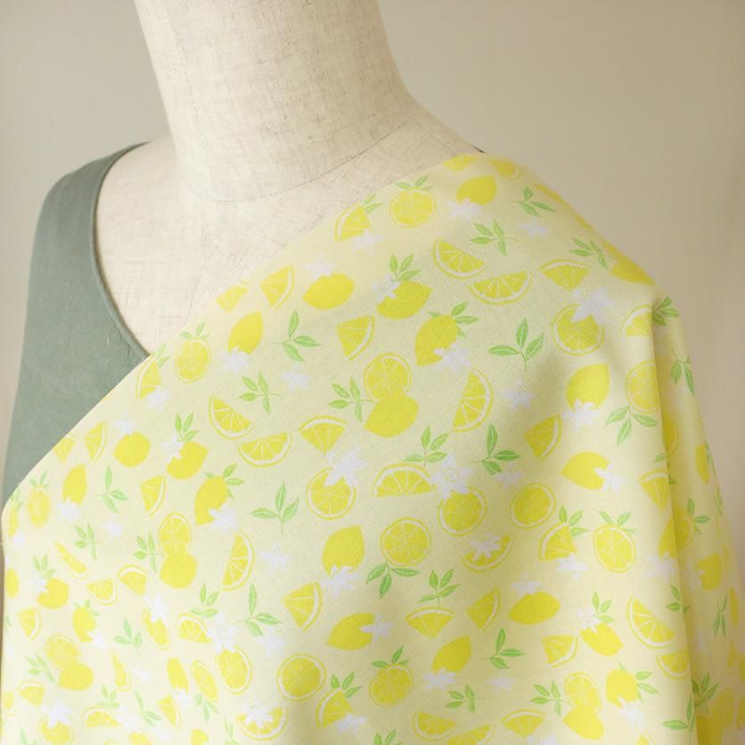 Lemon フルーツ柄- 布・生地の通販サイト：nunocoto fabric