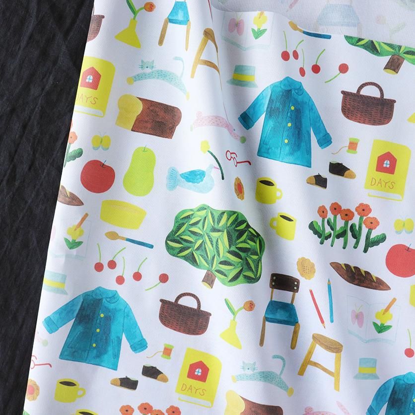days（ホワイト） 雑貨柄- 布・生地の通販サイト：nunocoto fabric