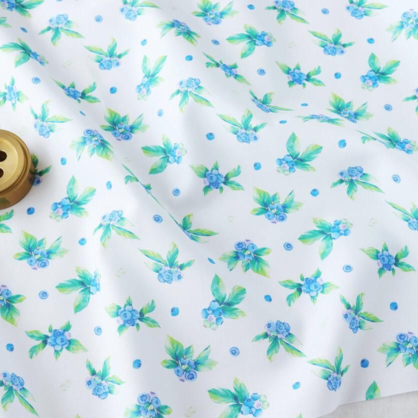 カサブランカシメントリー（ブルー） - 生地と型紙の通販サイト