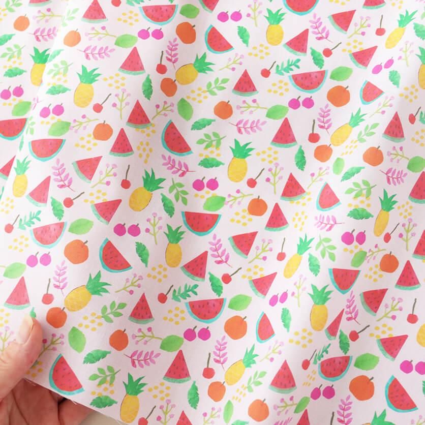 Happy Fruits フルーツ柄- 布・生地の通販サイト：nunocoto fabric