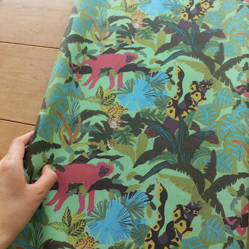 ハンドメイド様 ジャングル（day）動物柄- 布・生地の通販サイト：nunocoto fabric
