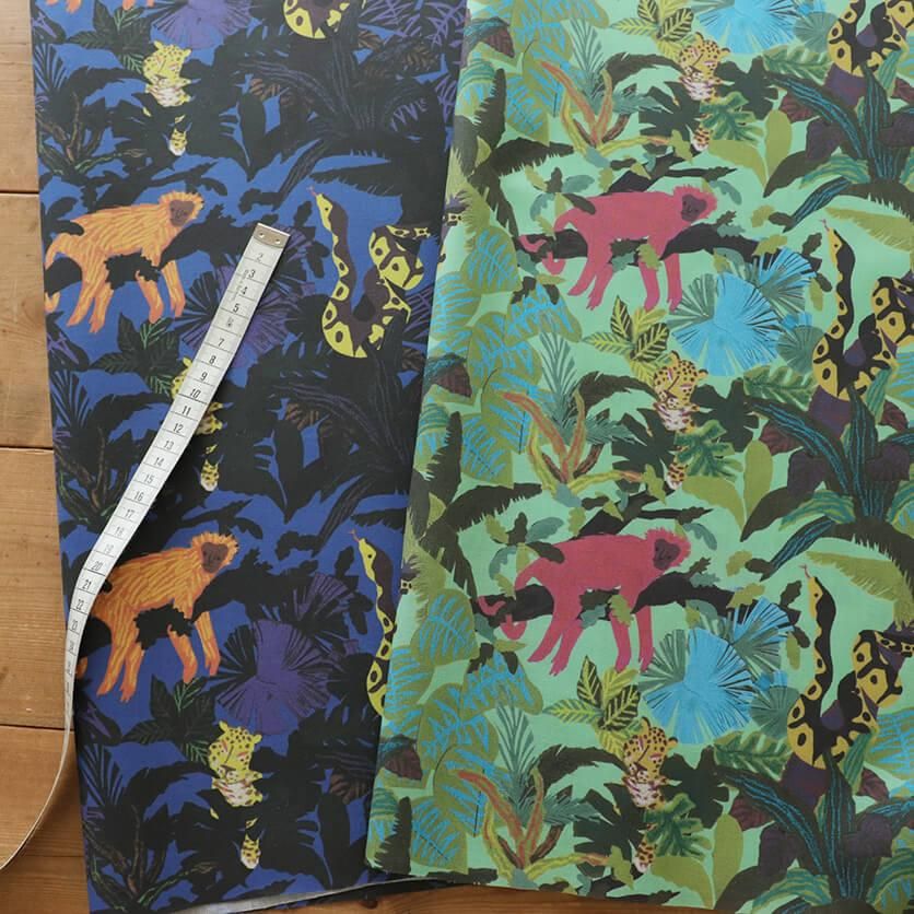 ジャングル（day）動物柄- 布・生地の通販サイト：nunocoto fabric