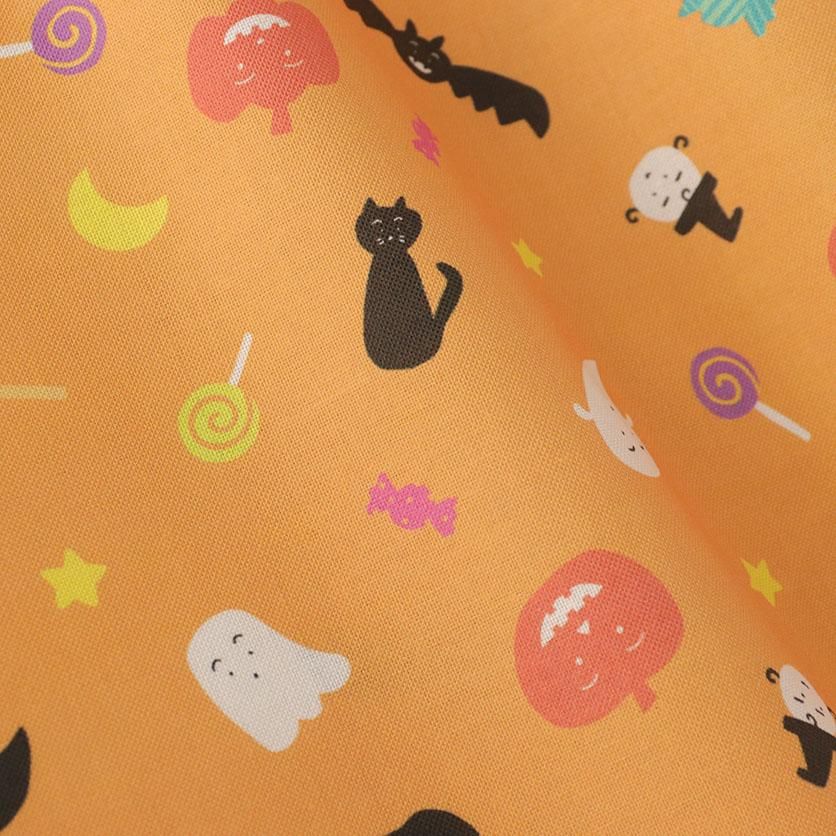 HALLOWEEN（オレンジ）ハロウィン柄- 布・生地の通販サイト