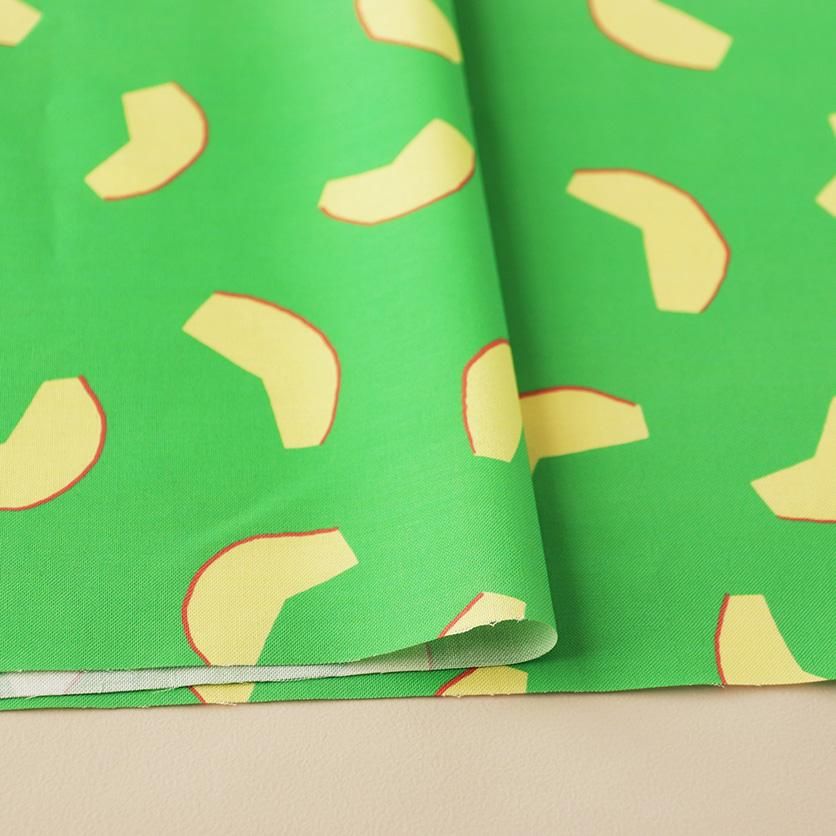 青リンゴ×ピンク フルーツ柄- 布・生地の通販サイト：nunocoto
