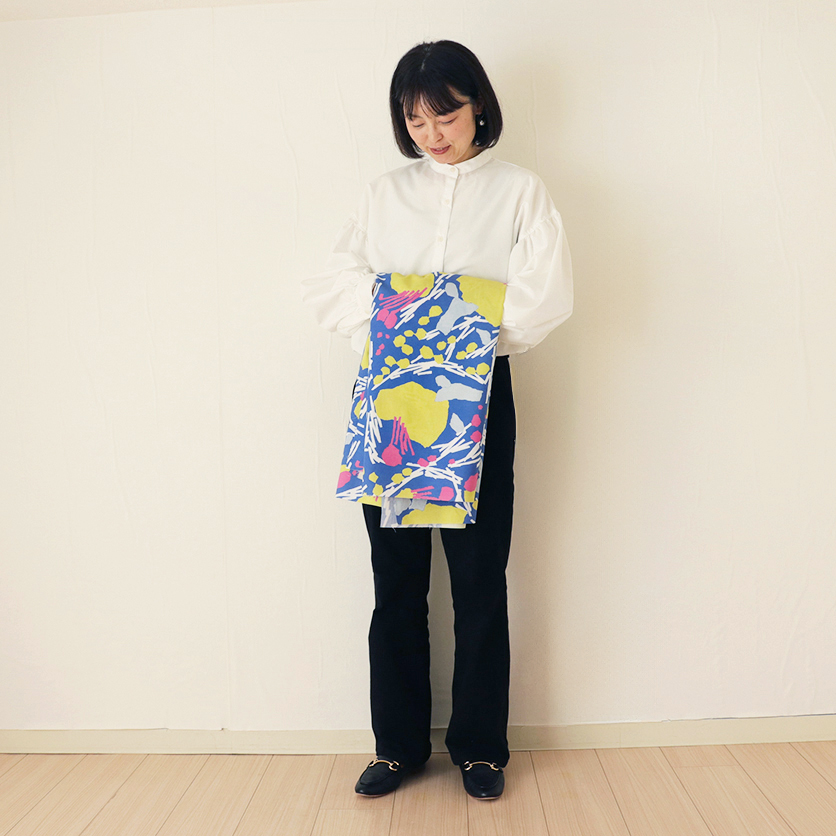 火水土風 -風-（ネイビー）幾何学模様- 布・生地の通販サイト