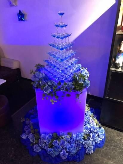 楽天市場】シャンパンタワー ライトアップ 3段 セット LED USB式