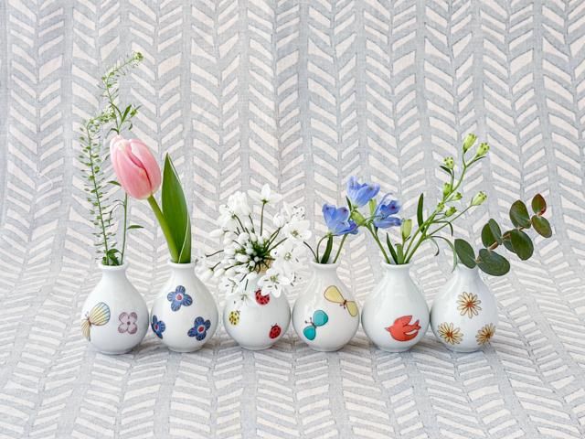 一輪挿し 花［青］おゃれでかわいい贈り物を。ハレクタニ