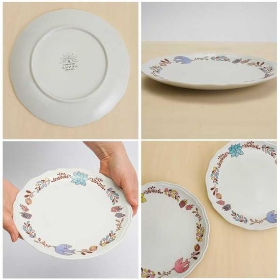 木の実とトリ プレート［ピンク］おしゃれでかわいい贈り物を。ハレクタニ