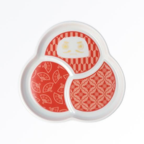 だるま小皿 赤 おしゃれでかわいい贈り物を ハレクタニ