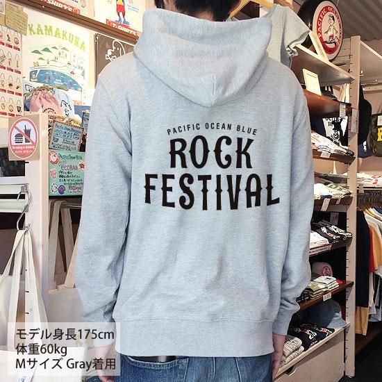 Rock Fes. ZIPパーカー - PACIFIC OCEAN BLUE ネットショップ
