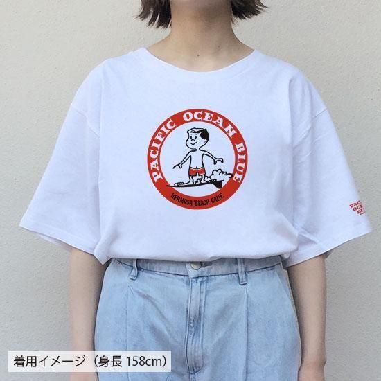 赤マル オーバーサイズTシャツ（レディース） - PACIFIC OCEAN