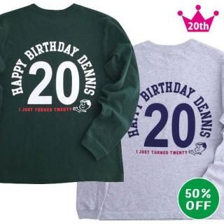 20th Anniv LOGO T (DeepGreen, Ash)
