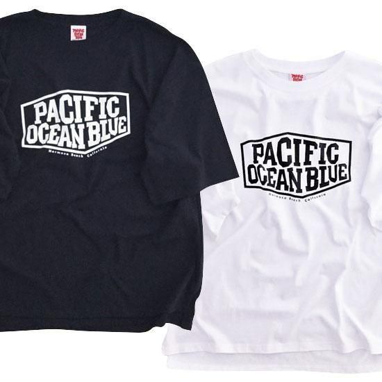 男っぽいロゴ オーバーサイズTシャツ（メンズ） (Black, White