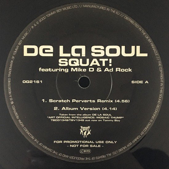 De La Soul / Squat! (2000 UK ORIGINAL PROMOTIONAL ONLY RARE PRESSING)