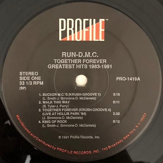 RUN DMC GREATEST HITS アナログレコード（Run-DMC – Together