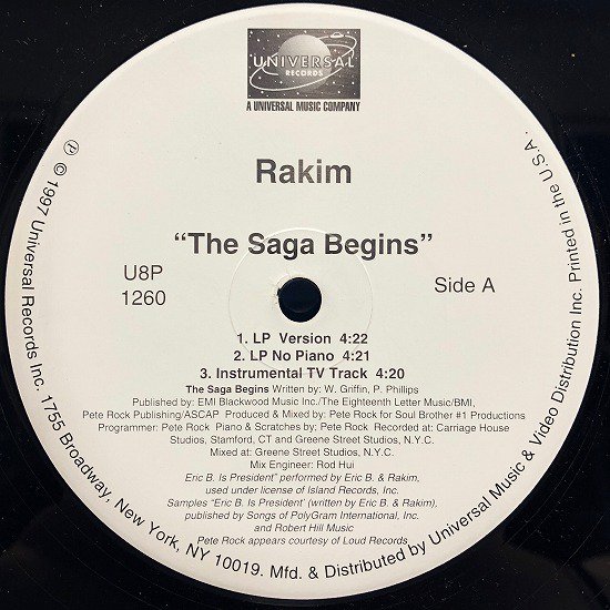 Rakim / The Saga Begins