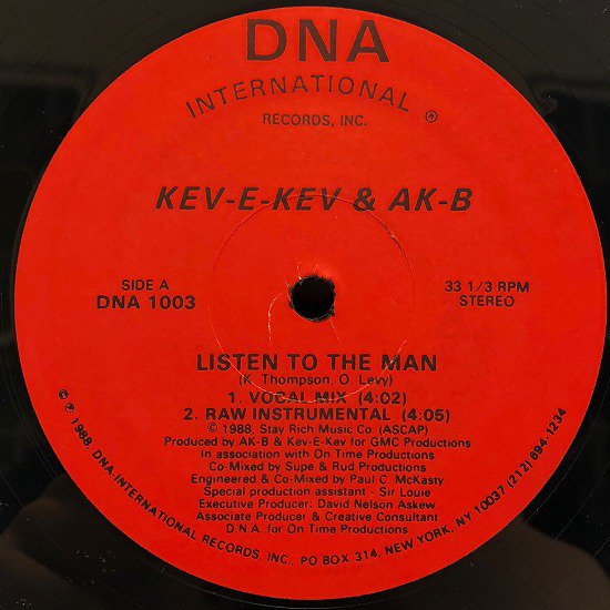 Kev-E-Kev & AK-B / Listen To The Man