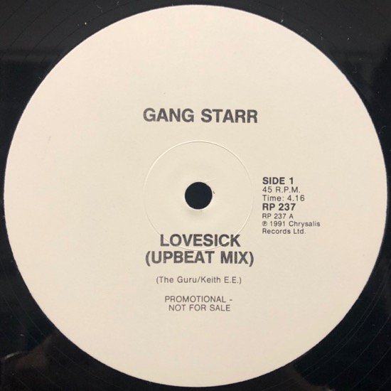 GANG STARR / LOVESICK (RARE PRESSING !! UPBEAT MIX)