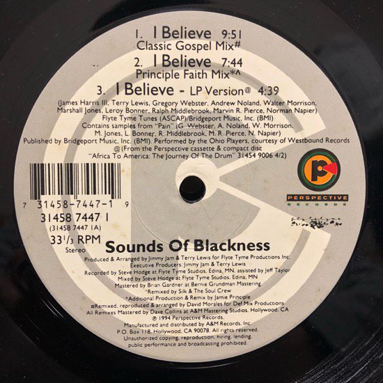 Sounds Of Blackness / I Believe