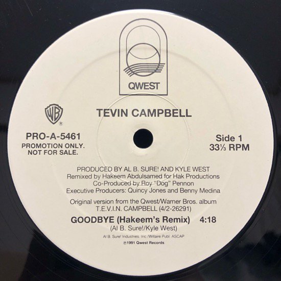 Tevin Campbell / Goodbye Hakeem's Remix ( Very Rare promo )