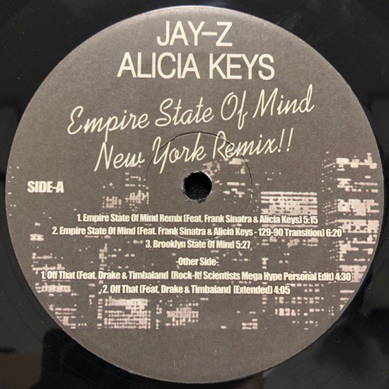 Jay-Z, Alicia Keys / Empire State Of Mind New York Remix