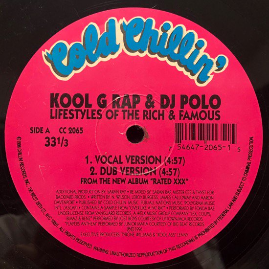 Kool G Rap & D.J. Polo / Lifestyles Of The Rich & Famous
