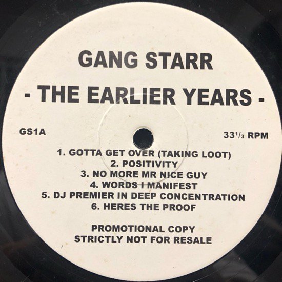 Gang Starr / The Earlier Years