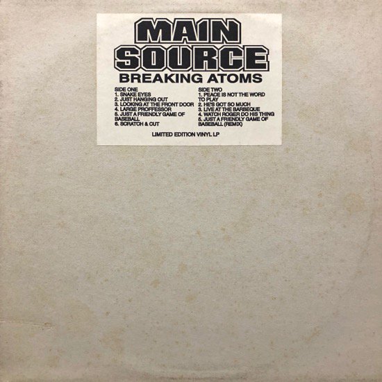 Main Source / Breaking Atoms
