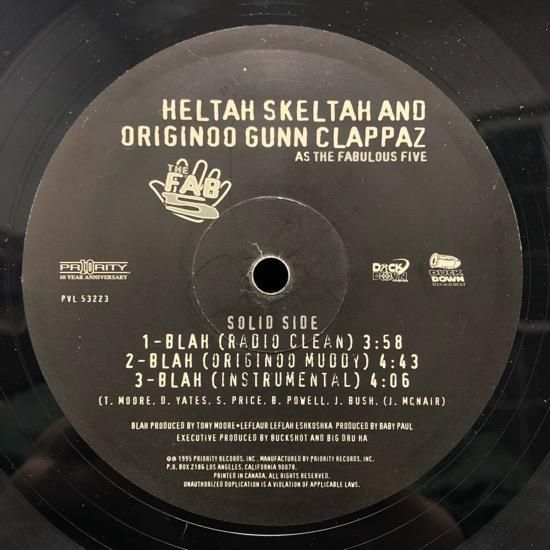 洋楽 Heltah Skeltah & Originoo Gunn Clappaz 洋楽 Heltah Skeltah & O.G.C. The Fabulous Five Featuring