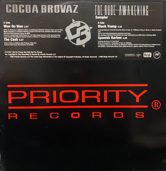 Cocoa Brovaz / The Rude Awakening (Promo Only Rare Pressing Album Sampler )